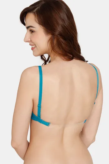 Buy Zivame Beautiful Basics Padded Non Wired 3/4th Coverage Backless Bra - Exotic Plume